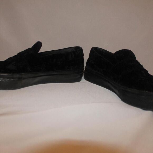 Vans Black Velvet Vans - Size Unisex & Kids 4 / Women's 6 - Picture 2 of 7
